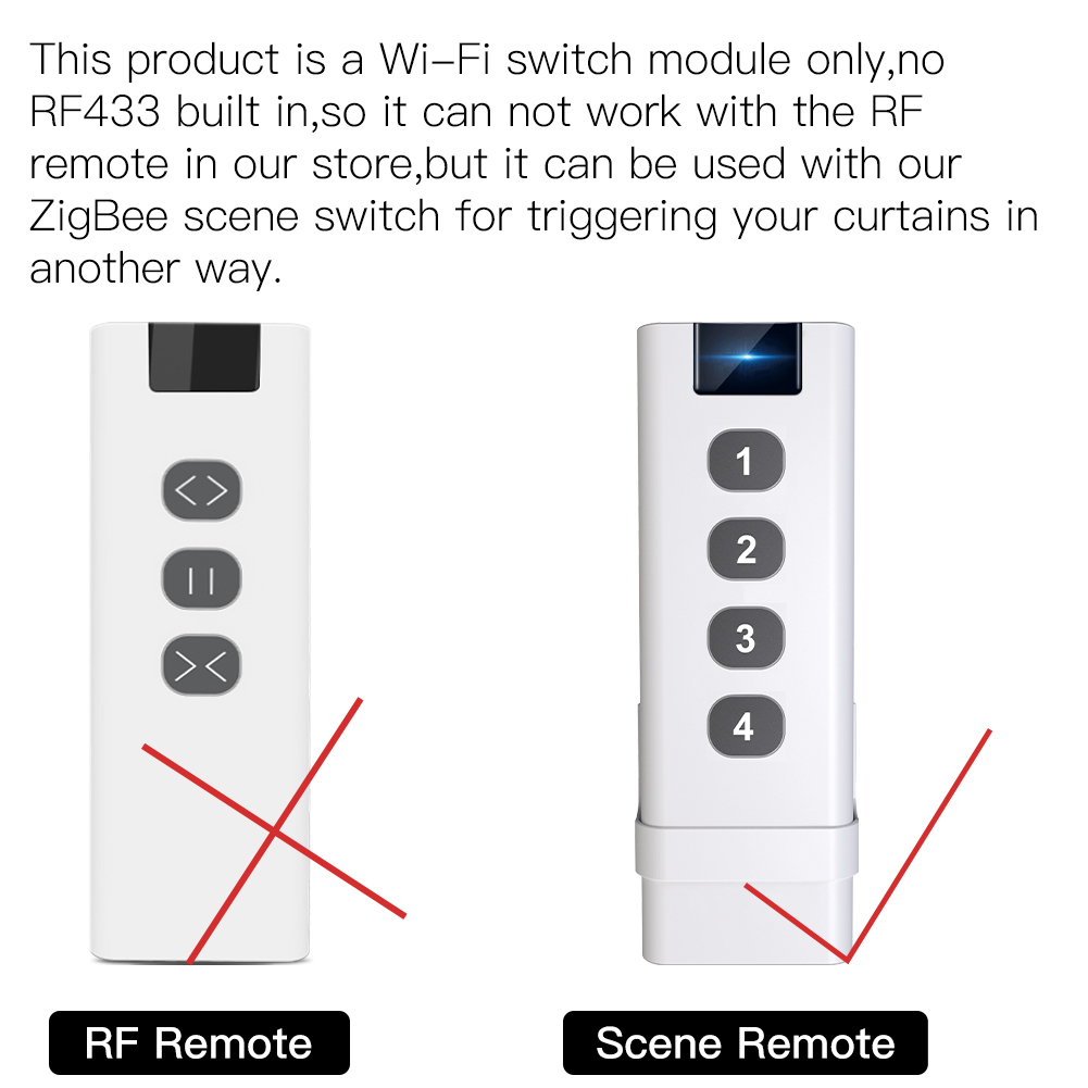 2 gang WiFi Curtain Switch Module