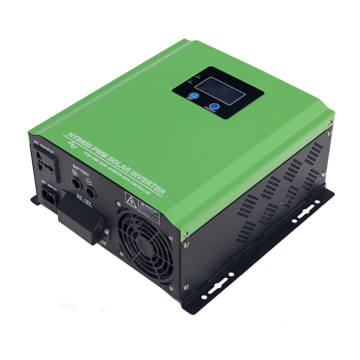 1200W Hybrid Power Inverter with PMW Controller Charger Solar Power System LCD+LED Display