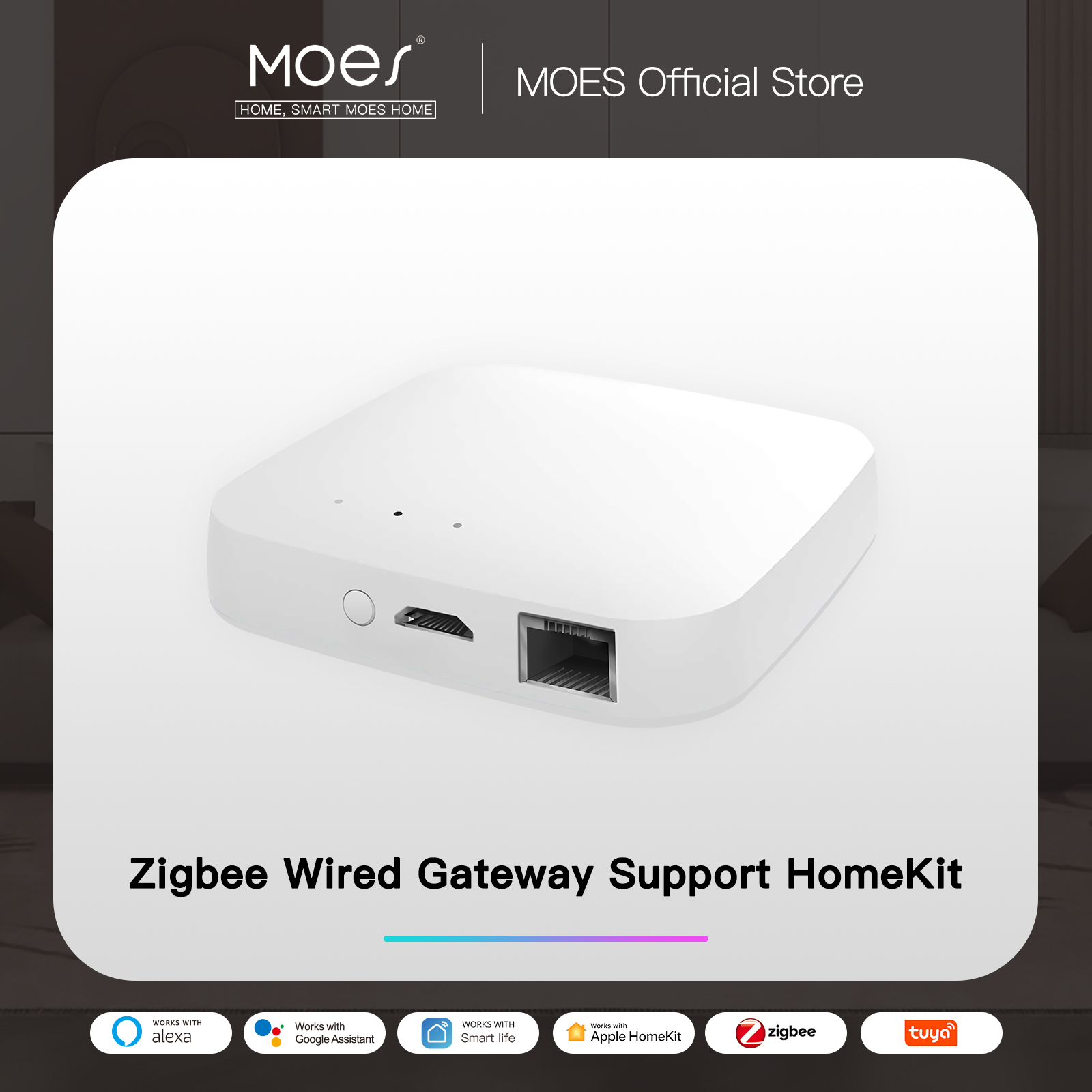 Wired Zigbee Hub Gateway 3.0 Tuya Alexa Acho Google Home - China