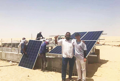 Solar pump project in Saudi Arabia