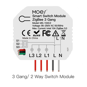 3 Gang Hidden ZIGBEE 3.0 Switch Module Mini Hidden Type