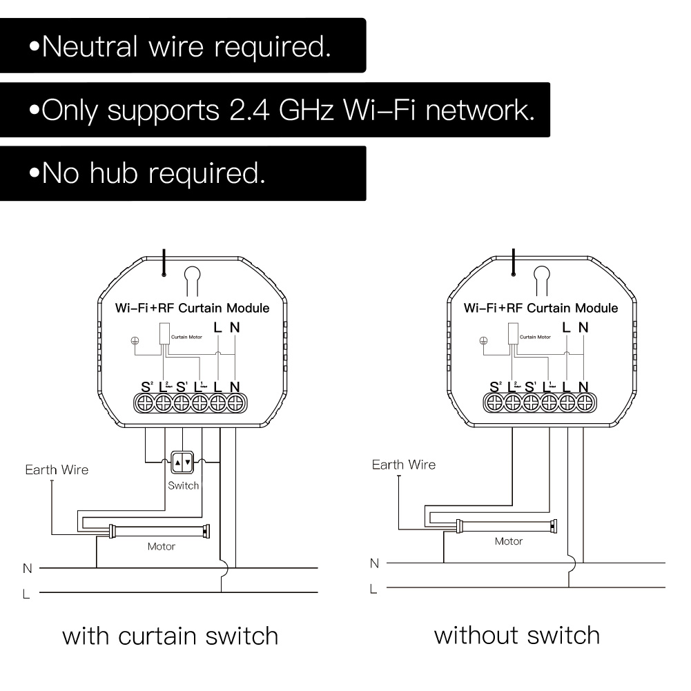 WiFi+RF Curtain Switch Module (9)
