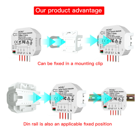 3 Gang Hidden Zigbee 3.0 Switch Module Mini Hidden Type - China Smart  Switch Module, Smart Switch