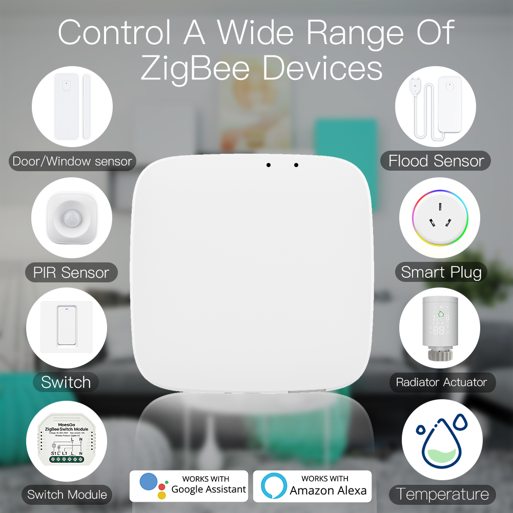 MOES Zigbee Gateway Tuya Smart Wireless Zigbee HUB