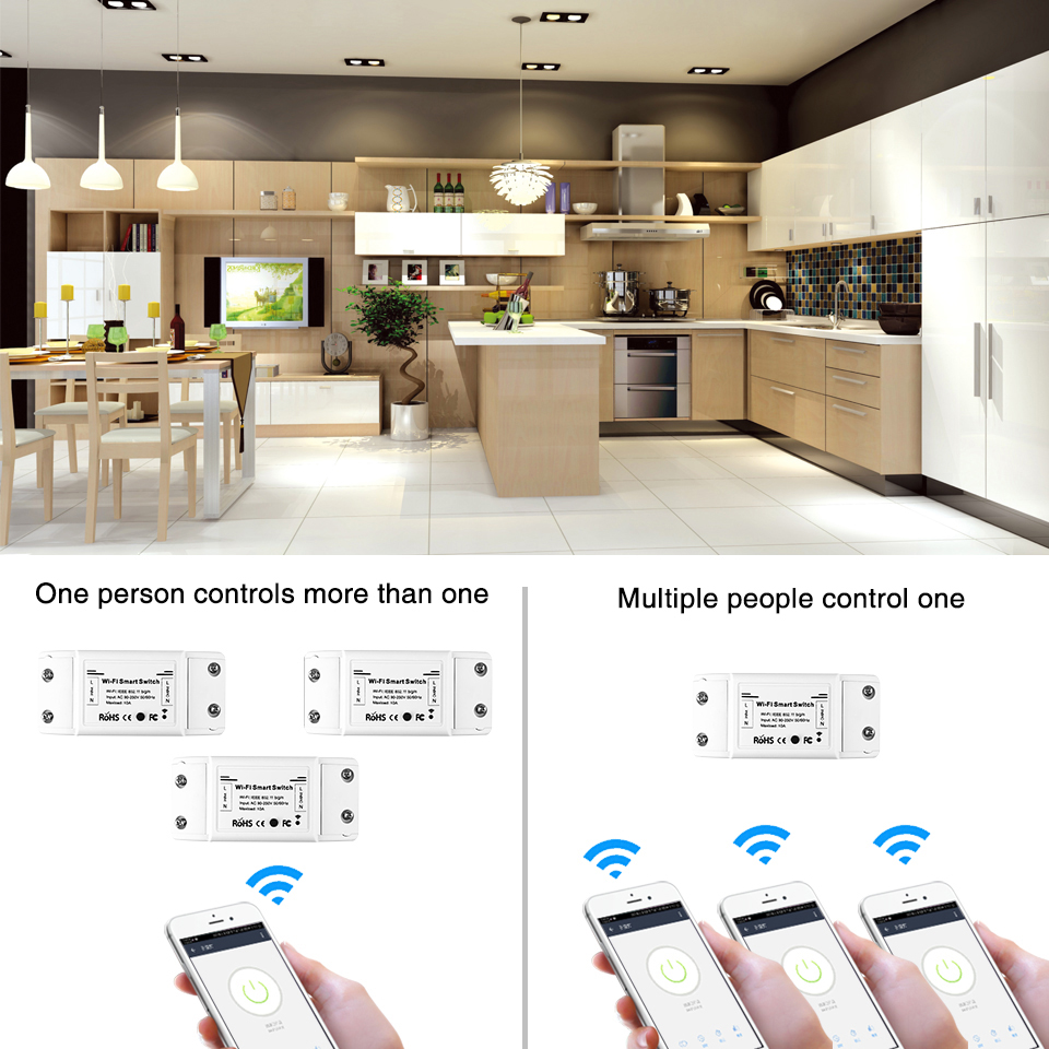 Wifi Smart Switch Module DIY Tuya Wireless Remote Control