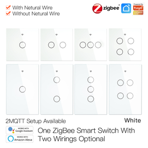 ZigBee glass panel Light Switch, 1 2 3 gang